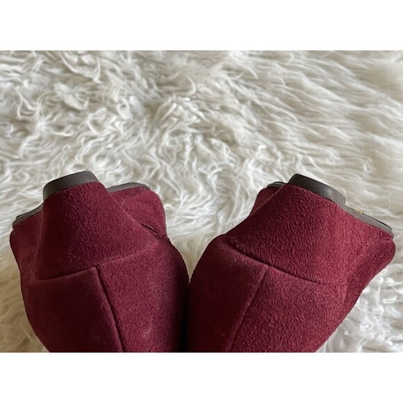 BC Born in California Size 6 Say Cheese Burgundy Wedge Booties - Picture 12 of 12